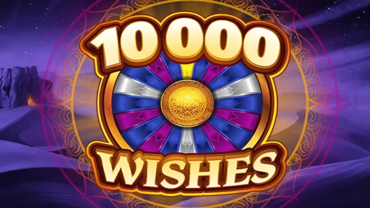 Interface vibrante e mágica do slot 10000 Wishes da Alchemy Gaming