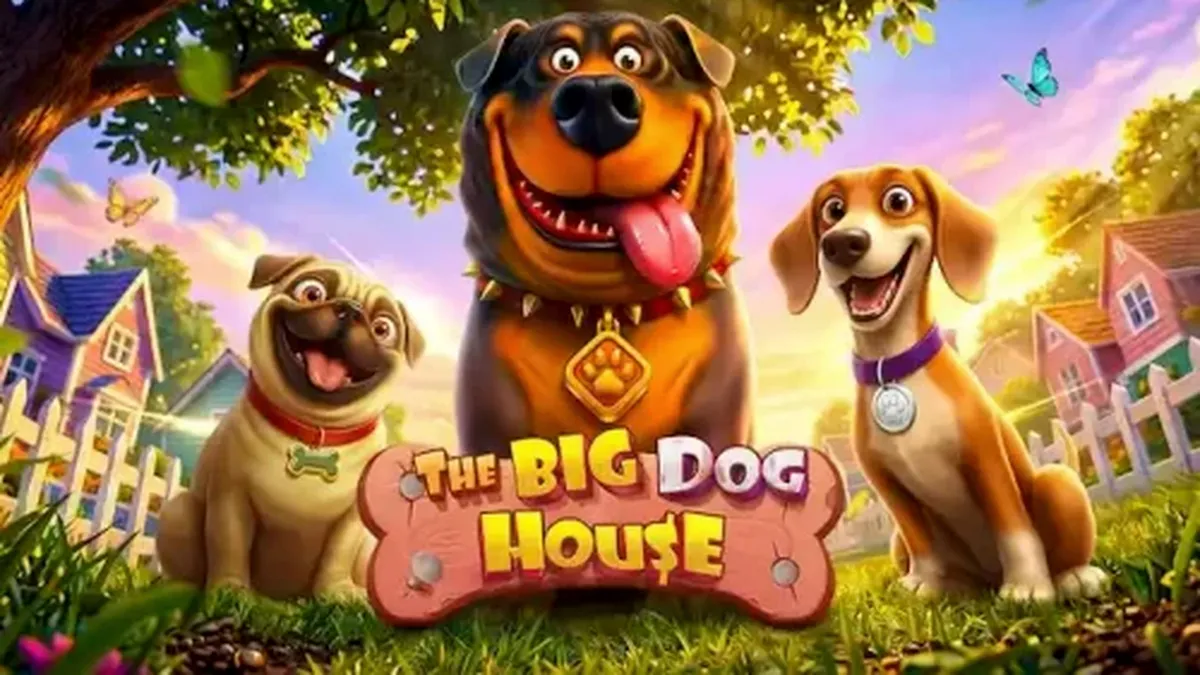 O slot The Big Dog House com seus símbolos de cães e recursos colossais